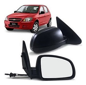ESPELHO RETROVISOR CELTA PRISMA 06/16 COM CONTROLE LADO ESQUERDO (MOTORISTA) 06 07 08 09 10 11 12 13 14 15 16 RX2239/RC263
