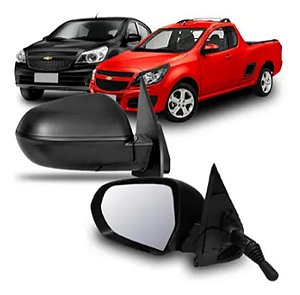 ESPELHO RETROVISOR AGILE MONTANA 09/16 09 10 11 12 13 14 15 16 COM CONTROLE LADO ESQUERDO (MOTORISTA) RX2257