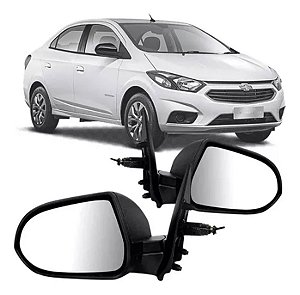 ESPELHO RETROVISOR ONIX PRISMA 12/19 12 13 14 15 16 17 18 19 NOVO COM CONTROLE LADO ESQUERDO (MOTORISTA) RX2277