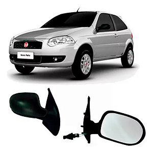 ESPELHO RETROVISOR PALIO STRADA ATRACTIVE ESSENCE 11/16 11 12 13 14 15 16 2 PORTAS COM CONTROLE LADO DIREITO (PASSAGEIRO)  RX4526/RP692