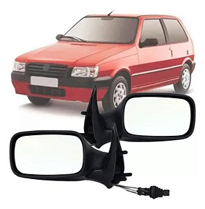 ESPELHO RETROVISOR UNO 01/04 01 02 03 04 2 PORTAS COM CONTROLE LADO ESQUERDO (MOTORISTA)  RX4417/RU543