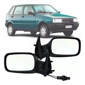 ESPELHO RETROVISOR UNO 01/04 01 02 03 04 4 PORTAS COM CONTROLE LADO ESQUERDO (MOTORISTA)  RX4421/RU573