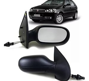 ESPELHO RETROVISOR PALIO SIENA 04/08 04 05 06 07 08 4 PORTAS COM CONTROLE LADO DIREITO (PASSAGEIRO)  RX4452/RP666