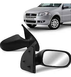 ESPELHO RETROVISOR PALIO STRADA 08/12 08 09 10 11 12 2 PORTAS SEM CONTROLE LADO ESQUERDO (MOTORISTA)  RX4463/RP681