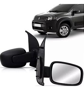 ESPELHO RETROVISOR UNO VIVACE 10/15 10 11 12 13 14 15 4 PORTAS SEM CONTROLE LADO ESQUERDO (MOTORISTA) RX4491