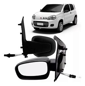 ESPELHO RETROVISOR UNO VIVACE 10/15 10 11 12 13 14 15 2 PORTAS COM CONTROLE LADO ESQUERDO (MOTORISTA) RX4531