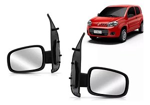 ESPELHO RETROVISOR UNO VIVACE 10/15 10 11 12 13 14 15 2 PORTAS SEM CONTROLE LADO ESQUERDO (MOTORISTA) RX4533