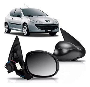 ESPELHO RETROVISOR 206 00/10 00 01 02 03 04 05 06 07 08 09 10 LADO DIREITO (PASSAGEIRO) RX7726