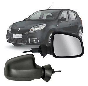 ESPELHO RETROVISOR LOGAN SANDERO 09/13 09 10 11 12 13 COM CONTROLE LADO DIREITO (PASSAGEIRO) RX7722