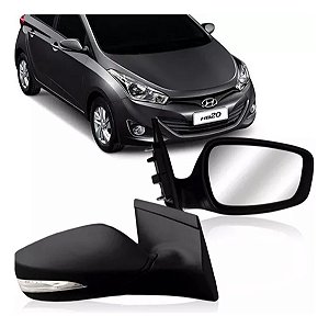 ESPELHO RETROVISOR HB20 12/19 12 13 14 15 16 17 18 19 C/SETA LADO DIREITO (PASSAGEIRO) RX7742