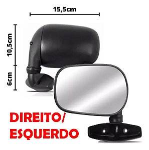 ESPELHO RETROVISOR UNIVERSAL SLICK PTO GOL PASSAT FUSCA BRASILA CORCEL VARIANT DEL REY PASSAT SAVEIRO VOYAGE PARATI 75/86 75 76 77 78 79 80 81 82 83 84 85 86 87 88 D/E RX6600