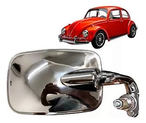ESPELHO RETROVISOR FUSCA MEXICANO INOX CROMADO 78/96 78 79 80 81 82 83 84 85 86 87 88 89 90 91 92 93 94 95 96 LADO ESQUERDO (MOTORISTA) RX6633