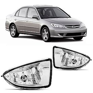 FAROL AUXILIAR MILHA NEBLINA CIVIC 04/06 04 05 06 LADO ESQUERDO MOTORISTA