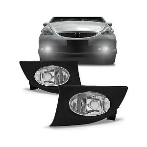 FAROL AUXILIAR MILHA NEBLINA FIT 07/08 07 08 COM GRADE LADO DIREITO PASSAGEIRO