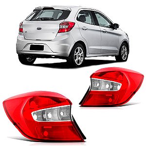 LANTERNA TRASEIRA KA 15/18 15 16 17 18 HATCH BICOLOR LADO DIREITO PASSAGEIRO