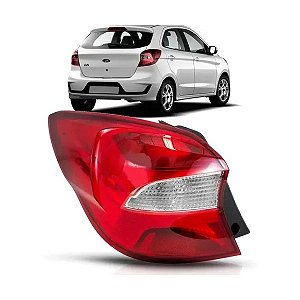 LANTERNA TRASEIRA KA 19/22 19 20 21 22 HATCH CRISTAL LADO ESQUERDO MOTORISTA