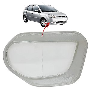 LENTE FAROL AUXILIAR NEBLINA MILHA FIESTA 03/10 03 04 05 06 07 08 09 10 LADO ESQUERDO MOTORISTA