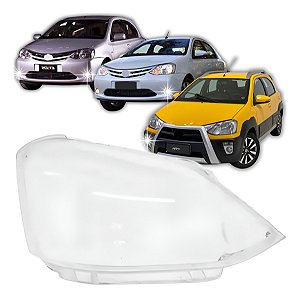 LENTE FAROL ETIOS 13/20 13 14 15 16 17 18 19 20 LADO DIREITO PASSAGEIRO