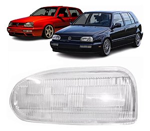 LENTE FAROL GOLF 94/97 94 95 96 97 GL ALEMÃO LADO ESQUERDO MOTORISTA