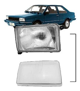 LENTE FAROL SANTANA 84/95 84 85 86 87 88 89 90 91 92 93 94 95 LADO DIREITO PASSAGEIRO