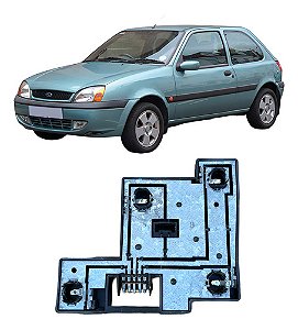 SOQUETE CIRCUITO LANTERNA TRASEIRA FIESTA 96/02 HATCH LADO DIREITO PASSAGEIRO 96 97 98 99 00 01 02