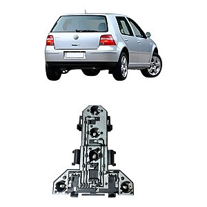 SOQUETE CIRCUITO LANTERNA TRASEIRA GOLF 99/06 99 00 01 02 03 04 05 06 SAPÃO