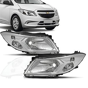 FAROL ONIX 12/19 12 13 14 15 16 17 18 19 CROMADO LADO DIREITO PASSAGEIRO