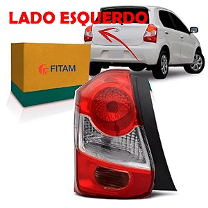 LANTERNA TRASEIRA ETIOS 12/16 12 13 14 15 16 HATCH CRISTAL LADO ESQUERDO MOTORISTA