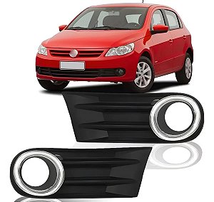 GRADE PARACHOQUE GOL G5 08/12 08 09 10 11 12 COM MILHA FURO AUXILIAR C/ARO CROM LADO ESQUERDO (MOTORISTA) RX10089/8167