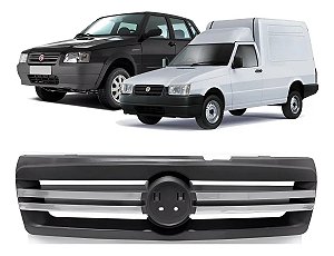 GRADE UNO FIORINO 09/14 09 10 11 12 13 14 COM FRISO CROMADO CINZA RX13031