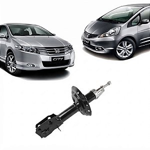 AMORTECEDOR DIANTEIRO HONDA FIT 09/14 CITY 09/14 09 10 11 12 13 14 LADO ESQUERDO MOTORISTA 25327