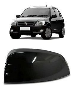 CAPA ESPELHO RETROVISOR CELTA MERIVA 06/12 06 07 08 09 10 11 12 BLACK PIANO LADO DIREITO PASSAGEIRO 6362