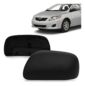 CAPA ESPELHO RETROVISOR COROLLA 08/13 08 09 10 11 12 13 PRETO LADO ESQUERDO MOTORISTA 6643