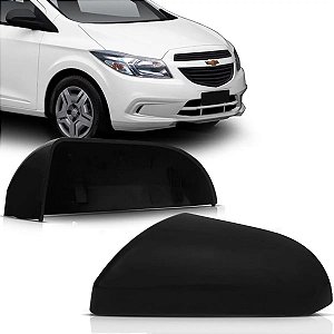 CAPA ESPELHO RETROVISOR ONIX PRISMA 13/20 13 14 15 16 17 18 19 20 PRETO TEXTURIZADO LADO DIREITO PASSAGEIRO 6614