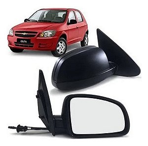 ESPELHO RETROVISOR CELTA 07/14 07 08 09 10 11 12 13 14 COM CONTROLE LADO ESQUERDO MOTORISTA RX2239