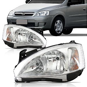 FAROL CORSA 03/ CROMO. PISC. RAIADO LADO ESQUERDO MOTORISTA ZN1414118