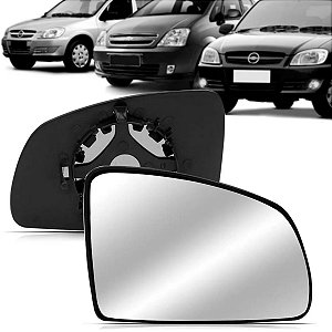 LENTE ESPELHO RETROVISOR CELTA MERIVA PRISMA 06/14 06 07 08 09 10 11 12 13 14 LADO DIREITO PASSAGEIRO 2017-D
