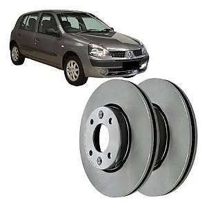 DISCO FREIO DIANTEIRO CLIO 97/ 1.6 16V KANGOO 01/ "MDS" HF549/D653 VALOR UNITÁRIO