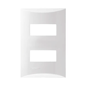 Espelho 2 Módulos 4x2 / Linha Brava - Branco | SOPRANO