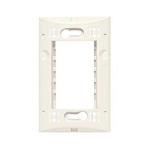 Suporte 4x2 / Linha Brava - Branco | SOPRANO