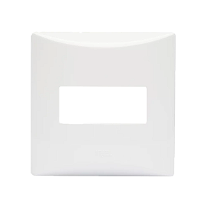 Espelho 1 Módulo c/ Suporte Sobrepor / Sistema S - Branco | Soprano