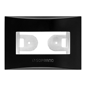 Espelho c/ Suporte / Linha Brava Moveis - Preto | Soprano