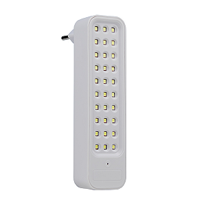 Luminária de Emergência 30 LEDs com Plug 1W 50/100lm Bivolt | BLUMENAU