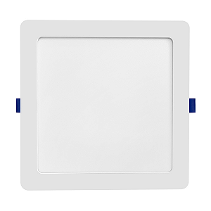Painel LED Play Embutir Quadrado 18W Bivolt - 4.100K - Branco | BLUMENAU (20x20)