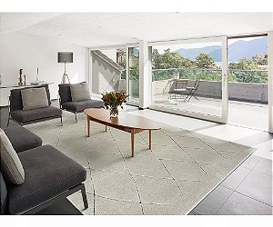 Tapete Para Sala/Quarto Toque Macio Geométrico Sofistik Trelica - Tapetes São Carlos