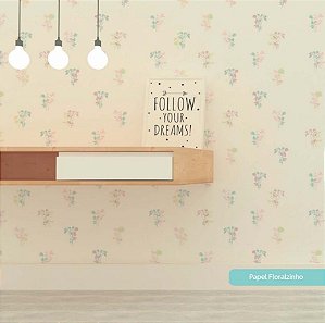 Papel De Parede Infantil Floralzinho Aquarela