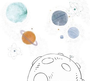 Painel De Parede Infantil Planetas