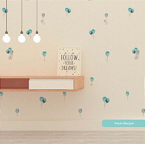 Papel De Parede Infantil Bexigas