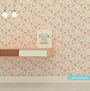 Papel de parede Floralzinho Liberty