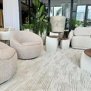 Tapete Sala / Quarto Toque Macio Turco Sarai SR03 Bege